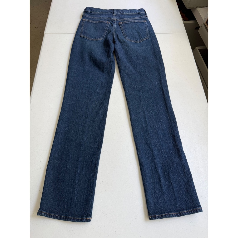 Abercrombie & Fitch Mid Rise 90s Straight Jeans Dark Wash Size 24 Regular - Picture 7 of 8